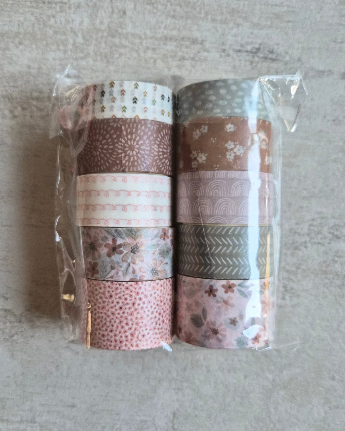 Washi Tape Set (10 Designs) - Fun Floral