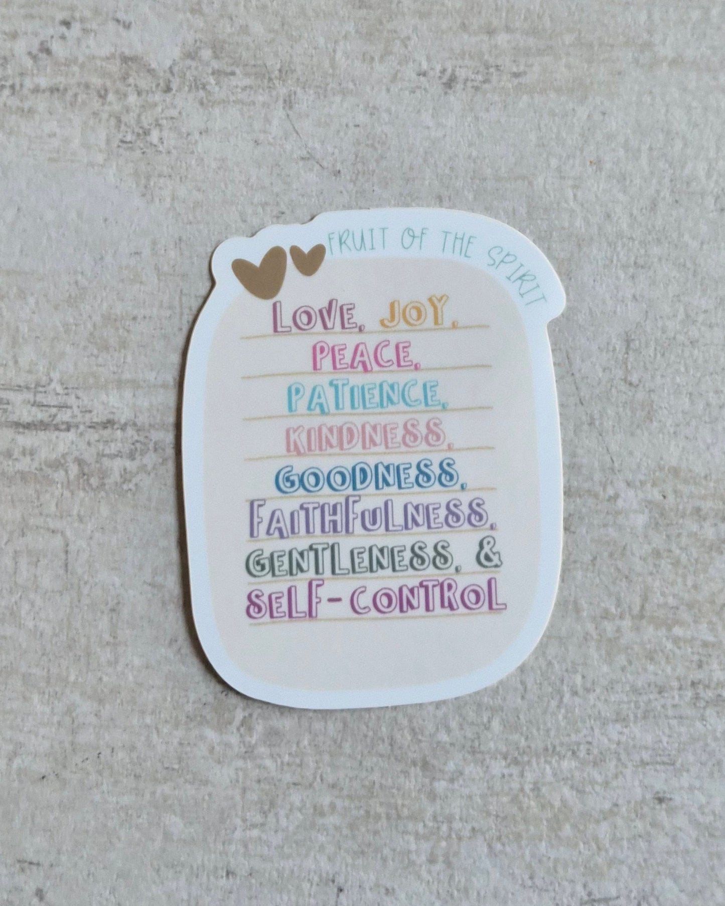 Fruit of the Spirit Vinyl Sticker