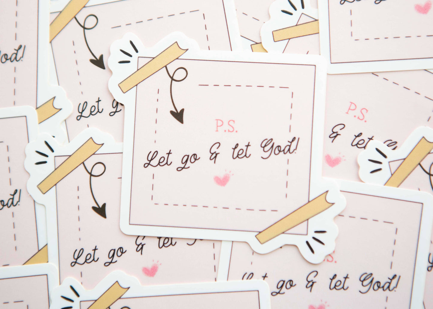 Let Go & Let God Vinyl Sticker