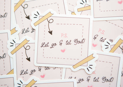 Let Go & Let God Vinyl Sticker