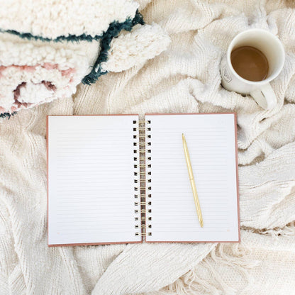 Linen Journal (Spiral) - Rose