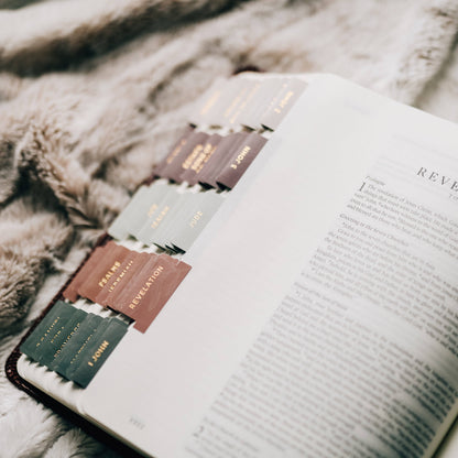 Bible Tabs - Gold Foil & Jewel Tones