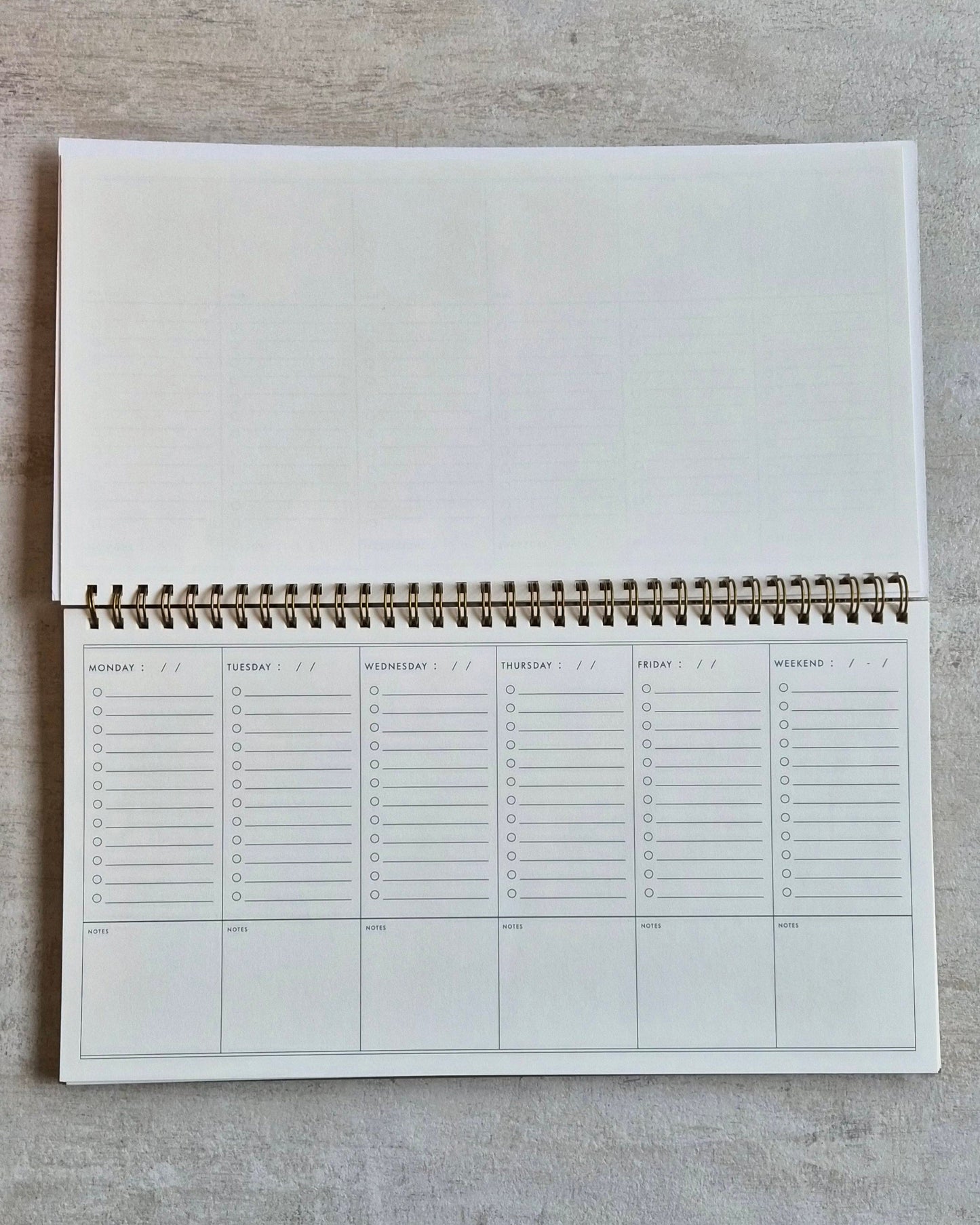 Weekly Checklist Planner
