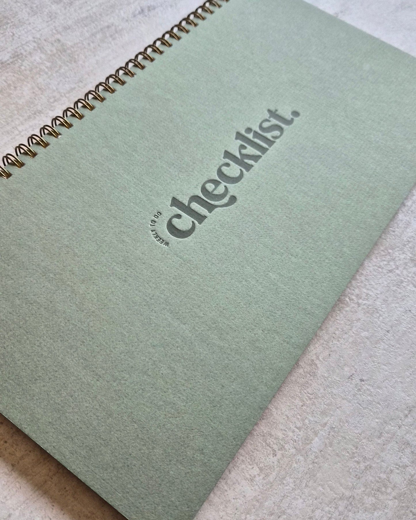 Weekly Checklist Planner