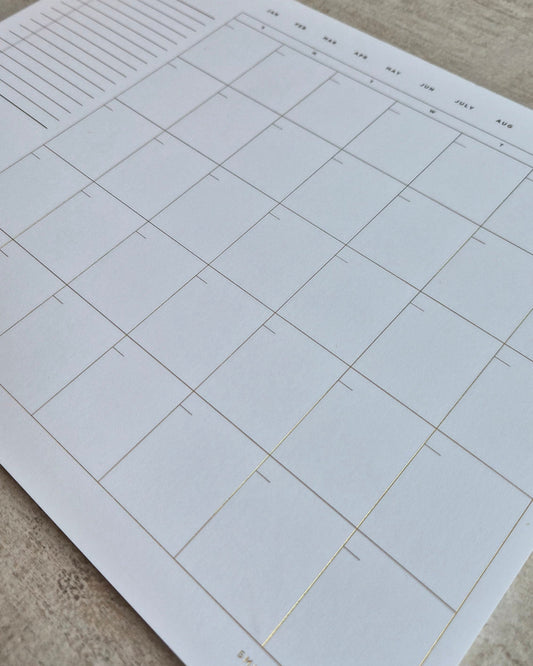 Open Dated Desk Calendar