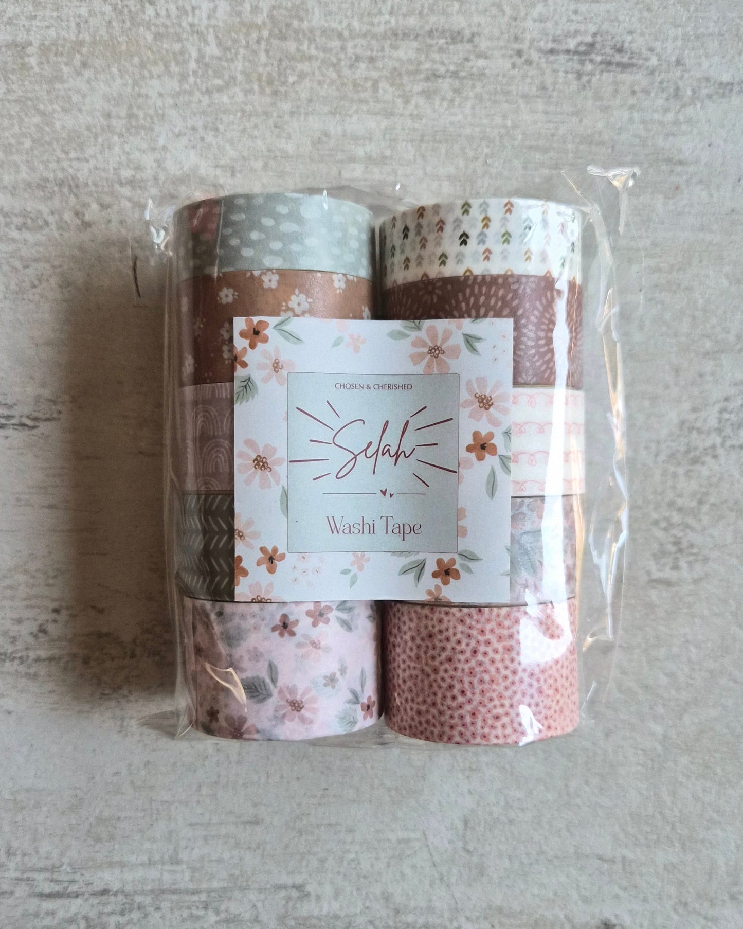 Washi Tape Set (10 Designs) - Fun Floral