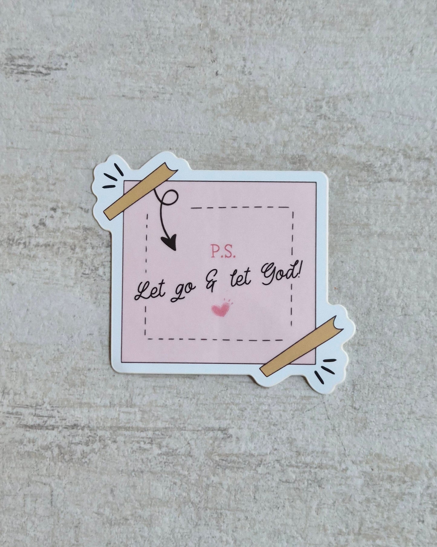 Let Go & Let God Vinyl Sticker