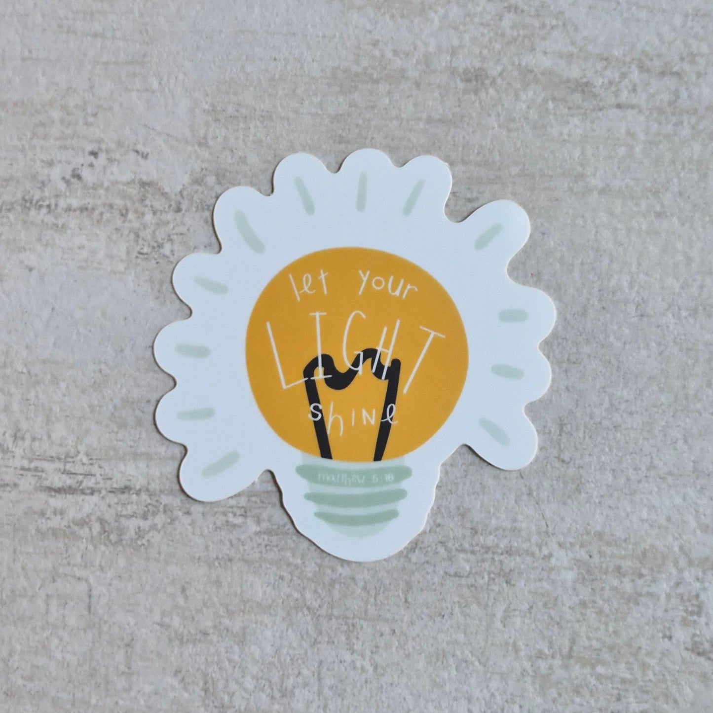 Be the Light Vinyl Sticker