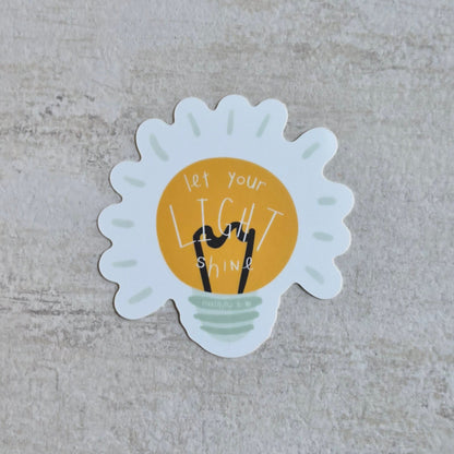 Be the Light Vinyl Sticker