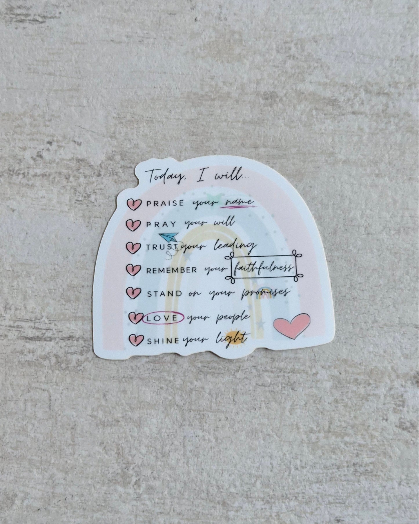 Today's List Vinyl Sticker