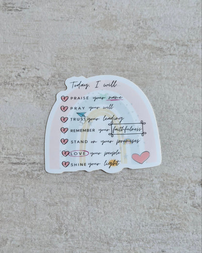 Today's List Vinyl Sticker