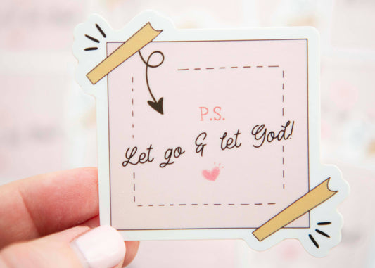 Let Go & Let God Vinyl Sticker