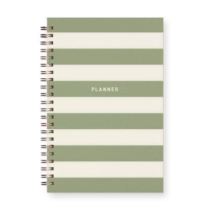 Striped Undated Weekly Planner Journal