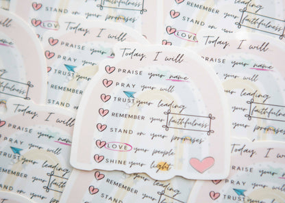 Today's List Vinyl Sticker