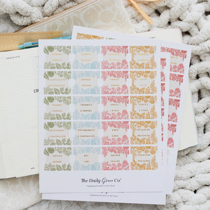 Bible Tabs - Gold Foil & Citrus