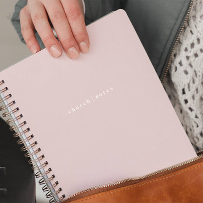 Church Notes Notebook - Blush