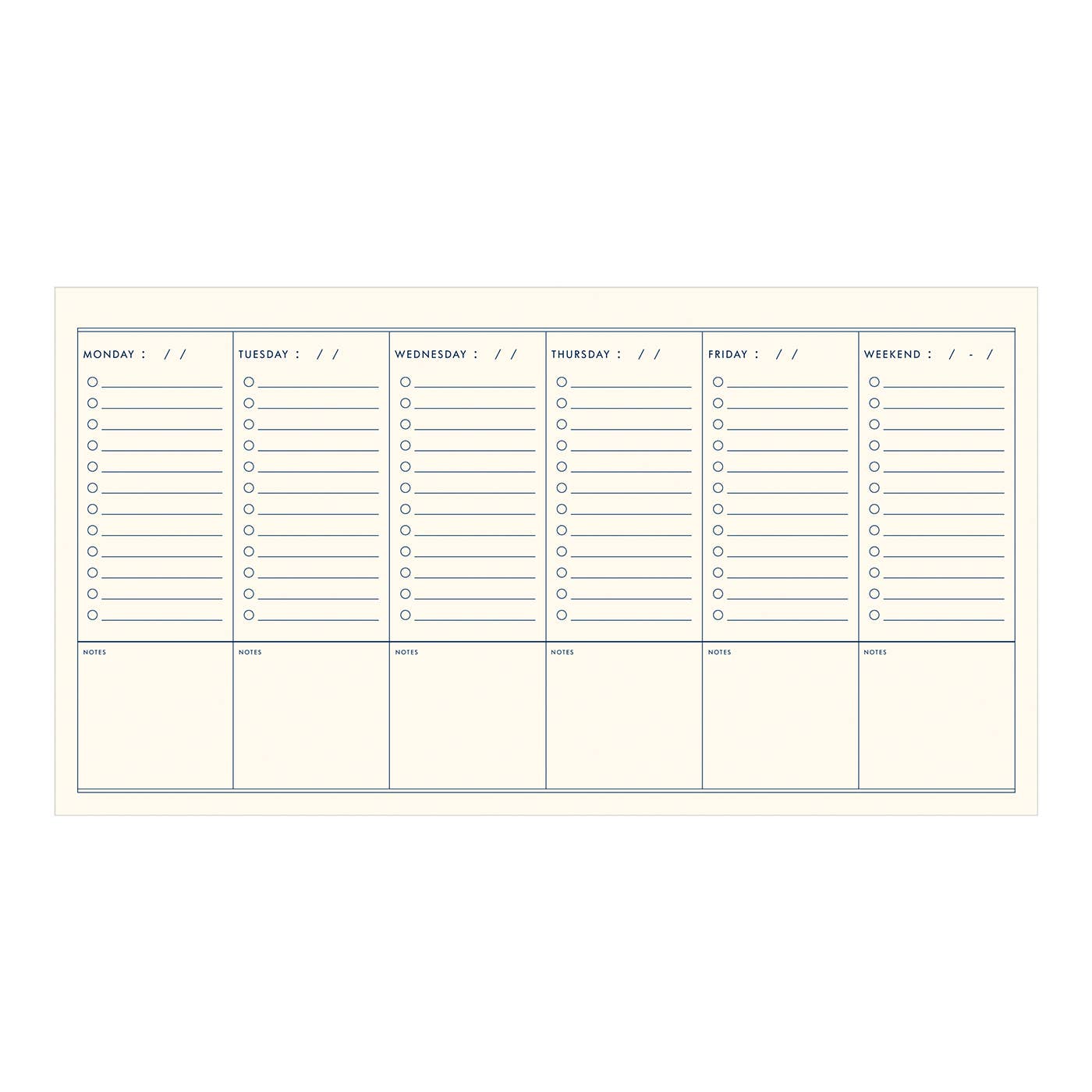 Weekly Checklist Planner