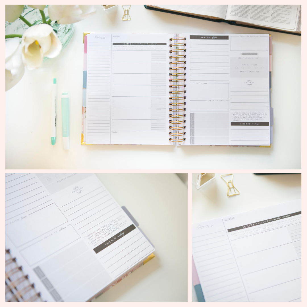 Arise Christian Planner - White Polka Dots