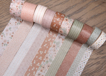 Washi Tape Set (10 Designs) - Fun Floral