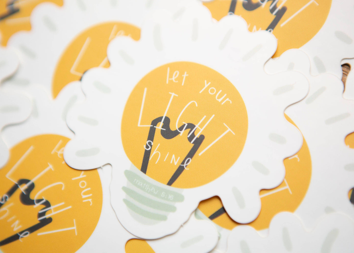 Be the Light Vinyl Sticker