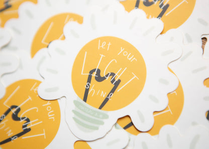 Be the Light Vinyl Sticker