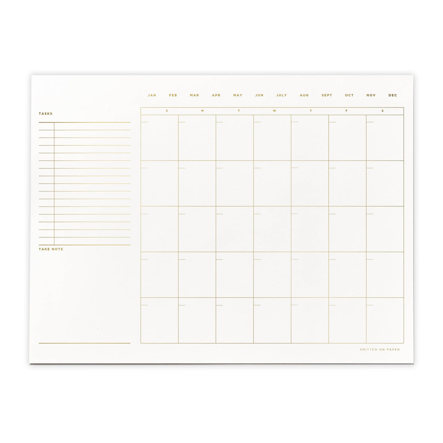 Open Dated Desk Calendar