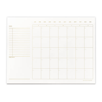Open Dated Desk Calendar