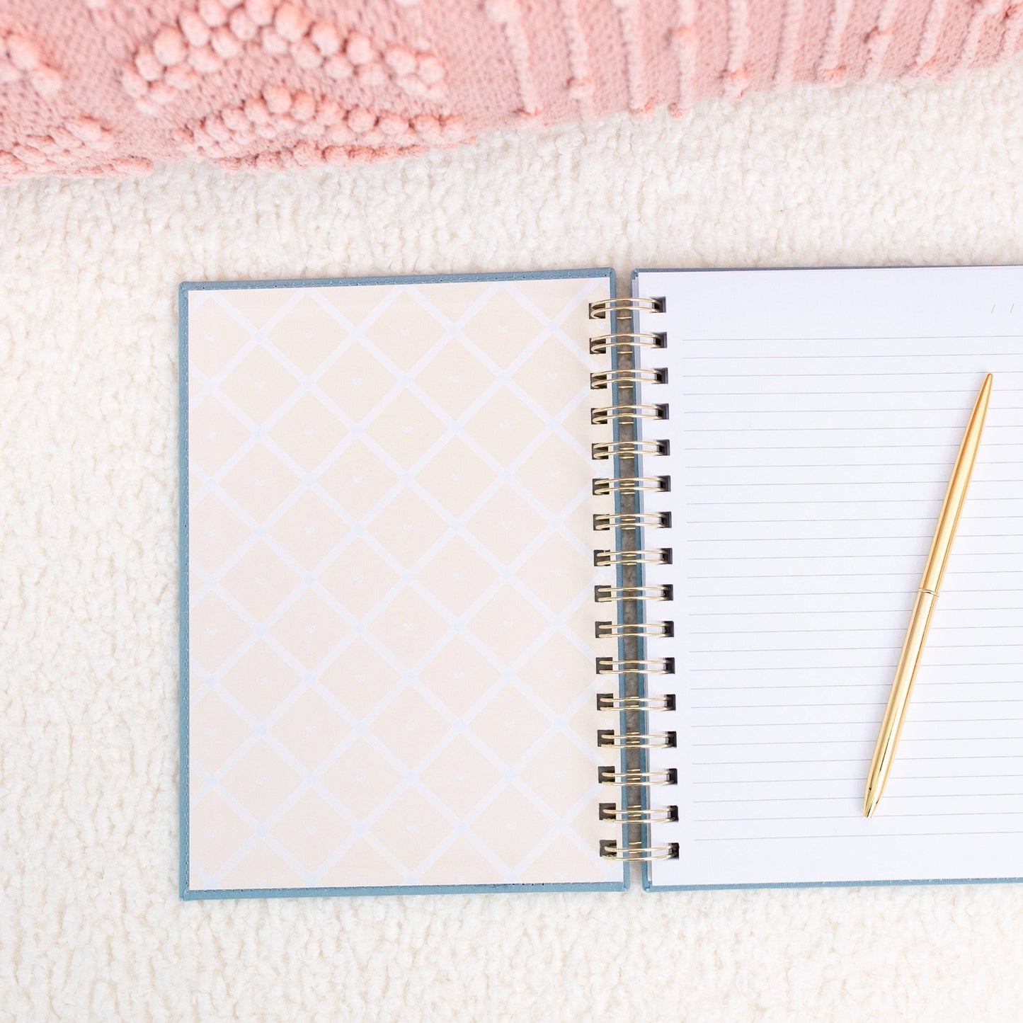 Linen Journal (Spiral) - Sky